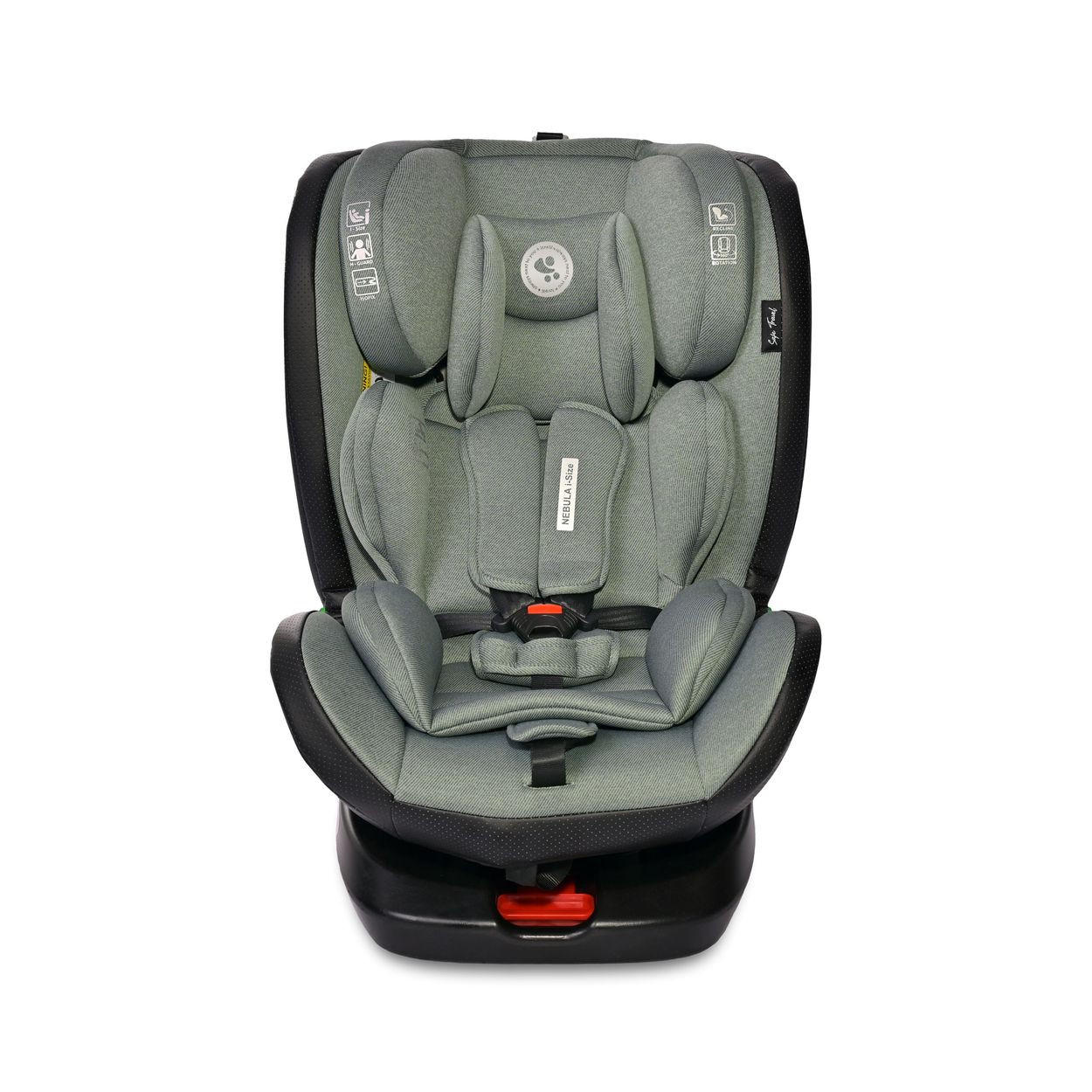 KINDERSITZ i-Size Nebula hellgrün (40-150cm) Isofix, 360° drehbar, verstellbar - Grün, Kunststoff (46/82/53cm) - Lorelli