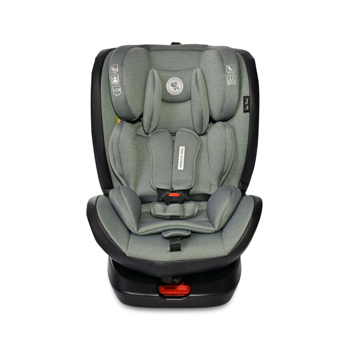 KINDERSITZ i-Size Nebula hellgrün (40-150cm) Isofix, 360° drehbar, verstellbar - Grün, Kunststoff (46/82/53cm) - Lorelli