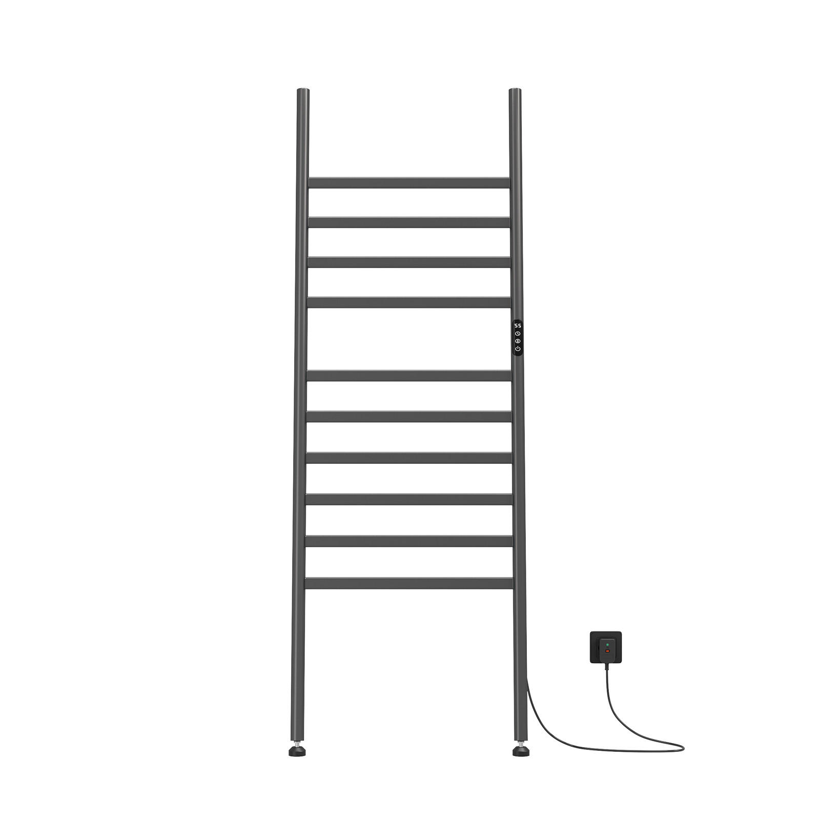 EMKE ŽEBŘÍK NA RUČNÍKY elektrický přenosný antracit 385 W 55/160/3,2 cm