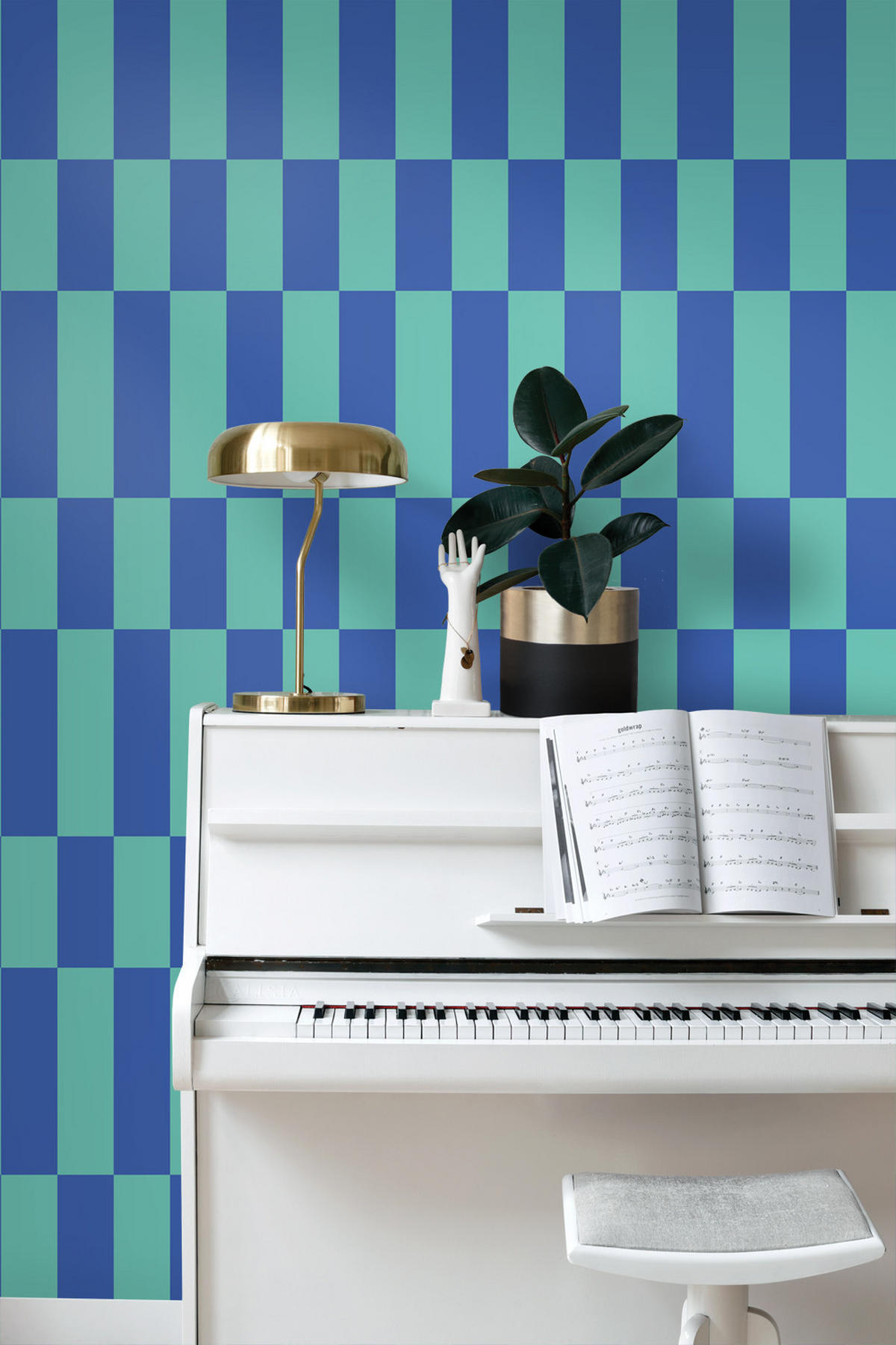 TAPETE Streifen 50 x 900 cm - Grün, Papier (50/900cm) - ESTAhome