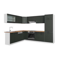 ECKKÜCHE R-Line Anthrazit Landhaus/Weiß 227 x 287 cm, AP Eiche - Anthrazit/Weiß, Holzwerkstoff (287/81.6/60cm) - Vicco