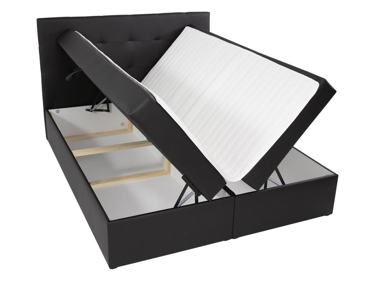BOXBETT Luanda - Blau, Holzwerkstoff (140/200cm) - MIRJAN24
