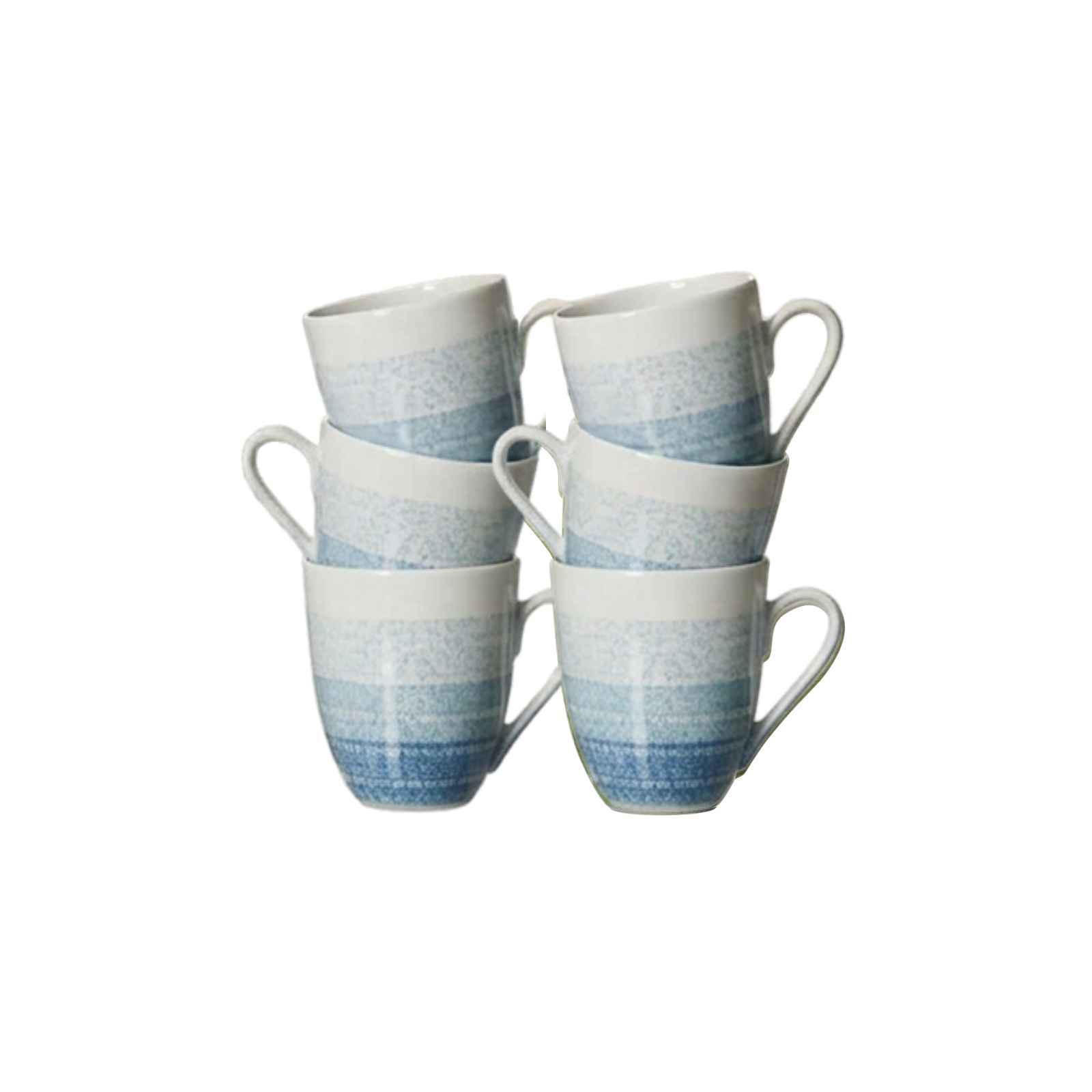 KAFFEEBECHER Trio Blau 320 ml 6er Set - Blau, Keramik (0.32L) - Ritzenhoff Breker