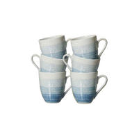 KAFFEEBECHER Trio Blau 320 ml 6er Set - Blau, Keramik (0.32L) - Ritzenhoff Breker