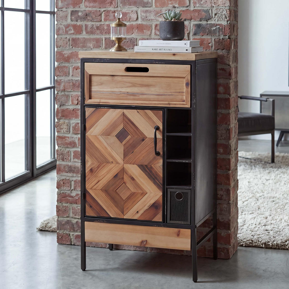 APOTHEKERKOMMODE Multicolor - Multicolor, Holz (45/85/35cm) - MCW