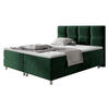 BOXBETT Dave - Chromfarben/Grün, Holz/Textil (160/200cm) - MIRJAN24