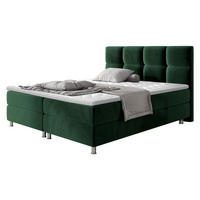 BOXBETT Dave - Chromfarben/Grün, Holz/Textil (140/200cm) - MIRJAN24