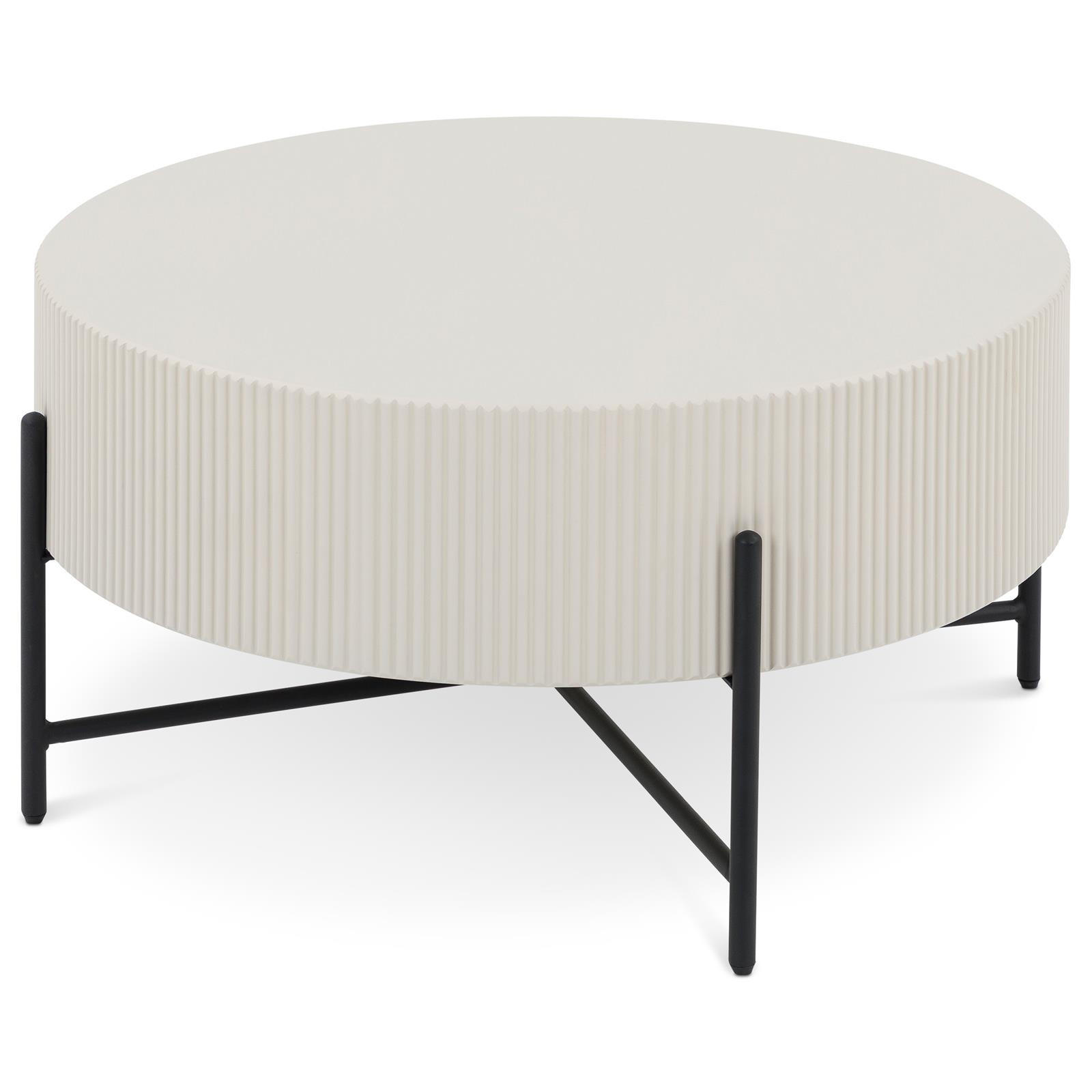COUCHTISCH LOHA beige - Beige, Metall (80/80/40cm) - IDIMEX