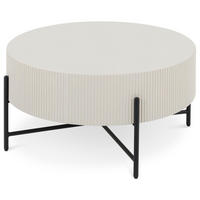 COUCHTISCH LOHA beige - Beige, Metall (80/80/40cm) - IDIMEX