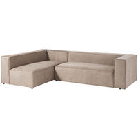 ECKSOFA modular 175x92x64 beige BRUGGE - Beige, Textil (175/92cm) - Massivmoebel24