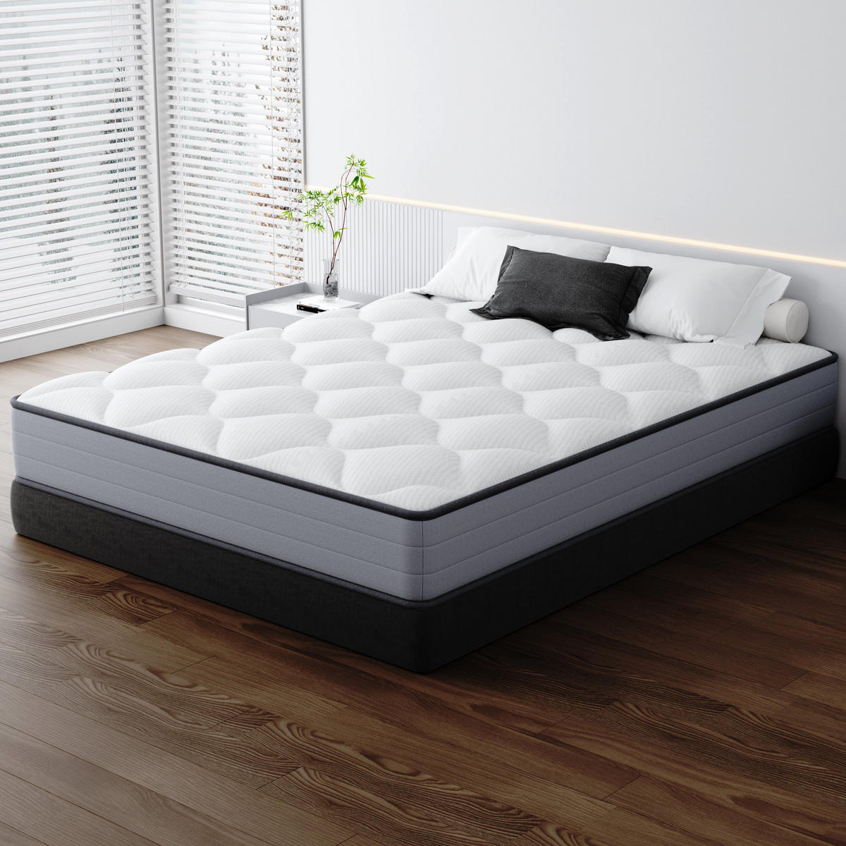 FEDERKERNMATRATZE komfortabel, 160/200 cm, Höhe ca.: 20 cm - Multicolor, Textil (160/200cm) - TEENO