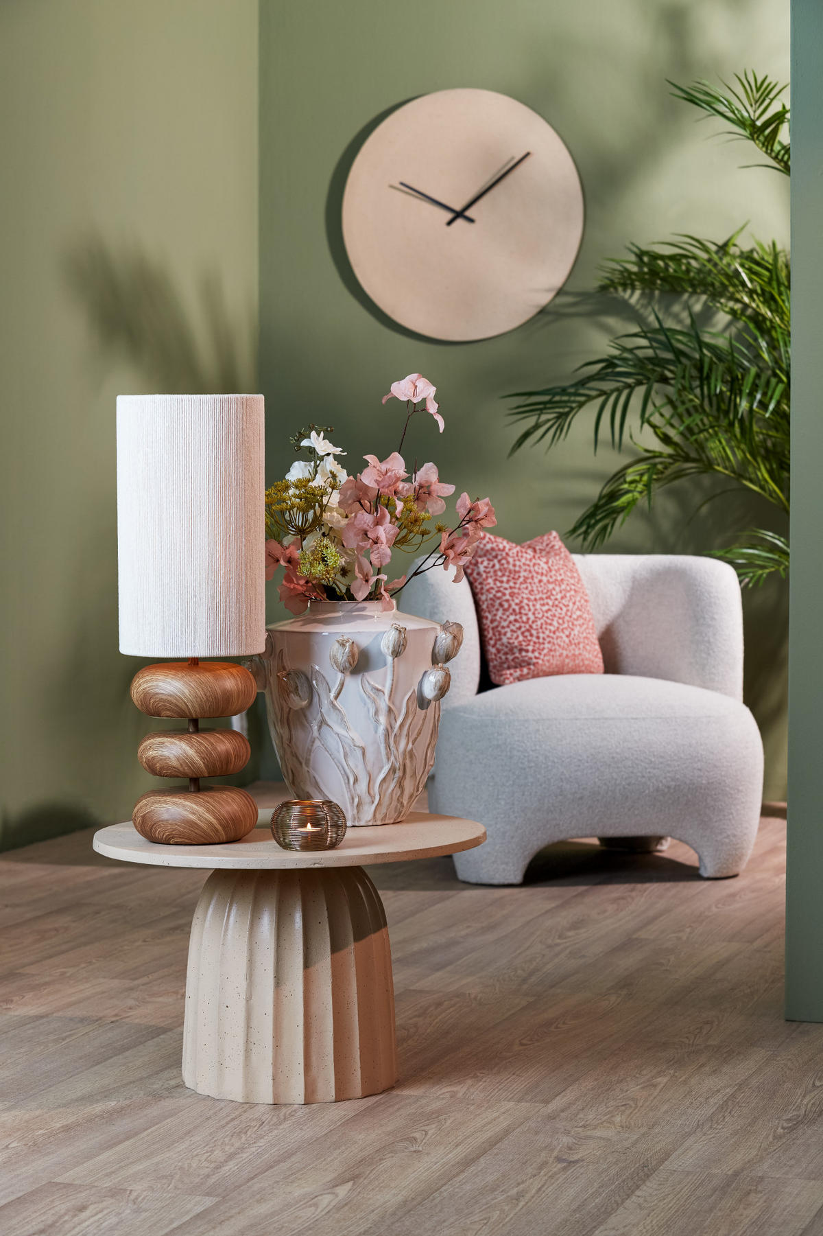 BEISTELLTISCH Veglia Braun Ø60/38 cm - Braun, Metall (60/60/38cm) - Light & Living