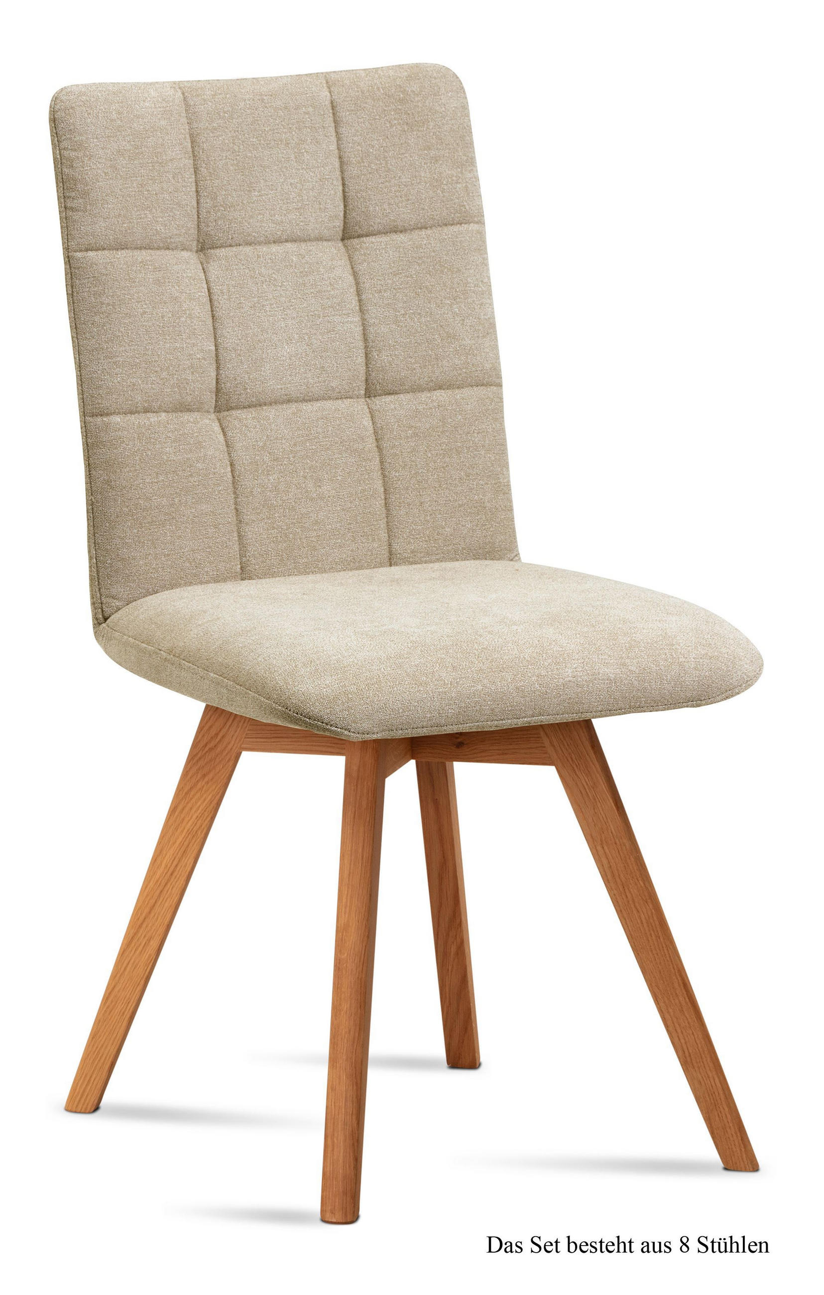 ESSZIMMERSTUHL (8er-Set) Dinny 47x91x60 Eiche geölt/Natur - Eichefarben/Naturfarben, Kunststoff (60/91/47cm) - 58aufmkessel