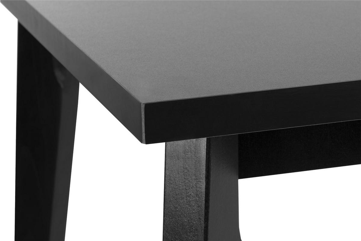 ESSTISCH RHENA ausziehbar bis 190cm, Schwarz - Schwarz, Holz (150/77/80cm) - KONSIMO®