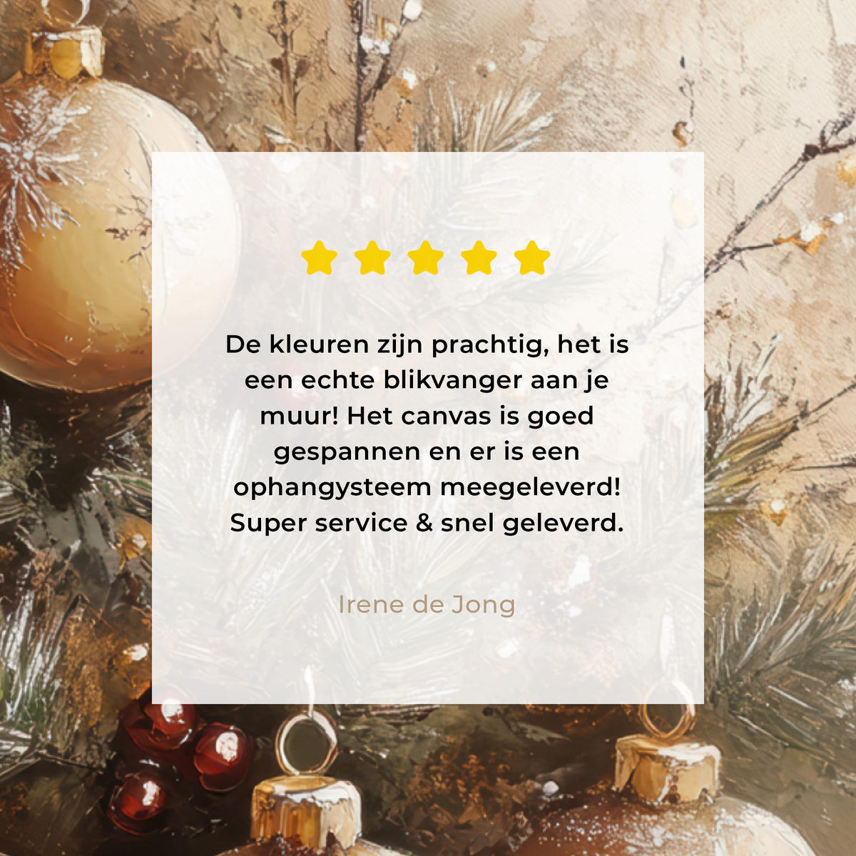 LEINWANDBILD Weihnachten - Kugeln - Beige - Gold Wandbild Wohnzimmer 60x80 cm - Goldfarben, Textil (60/80cm) - MuchoWow