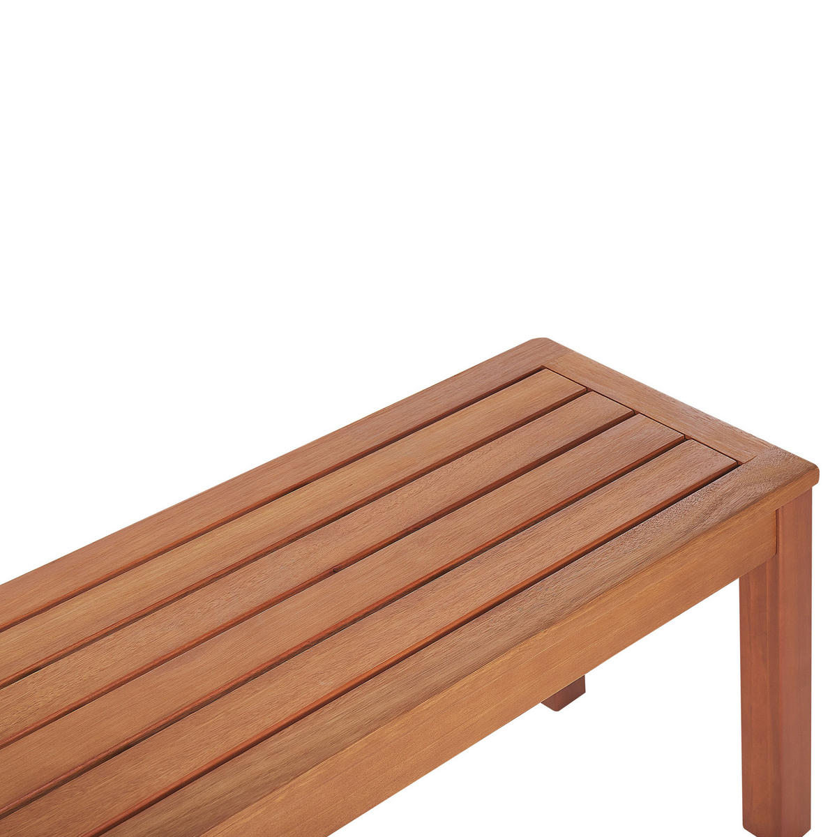 GARTENBANK Eukalyptusholz hellbraun 170 cm Monsano - Hellbraun, Holz (170/45/35cm) - Beliani