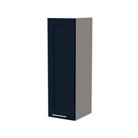 HÄNGESCHRANK Oslo W4/30 Weiß / Indigo Matt 30 / 32,5 / 96cm - Weiß/Dunkelblau, Holz/Holzwerkstoff (30/96/32.5cm) - Feldmann-Wohnen