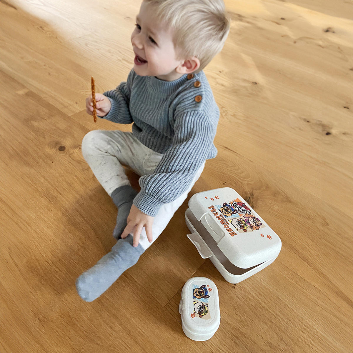 FRÜHSTÜCKSBOX Pascal Mini Paw Patrol - Beige, Kunststoff (7/5.2/9.6cm)