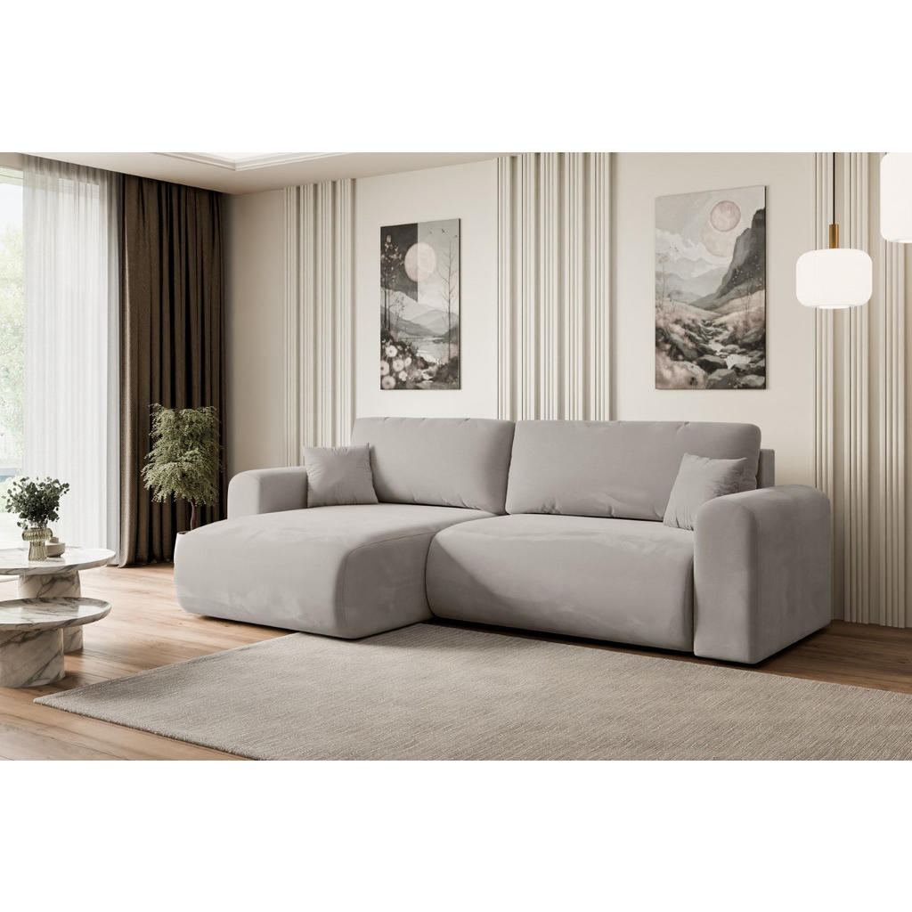 Thumbnail - Altdecor Ecksofa, Hellbraun, Textil, 4-Sitzer, L-Form, 272x145 cm, Wohnzimmer, Sofas & Couches, Wohnlandschaften, Ecksof...