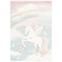 KINDER TEPPICH MAUI KIDS PASTELL EINHORN - Multicolor, Textil (200/290cm) - Pergamon