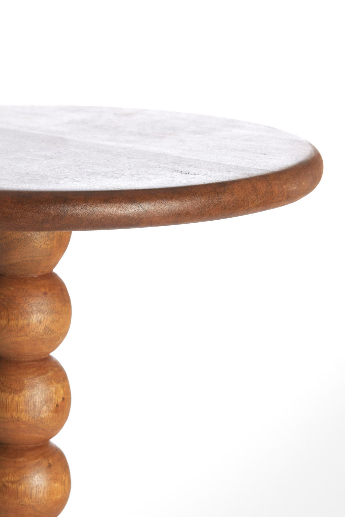 BEISTELLTISCH Veglio Braun Ø35/54 cm - Braun, Holz (35/35/54cm) - Light & Living