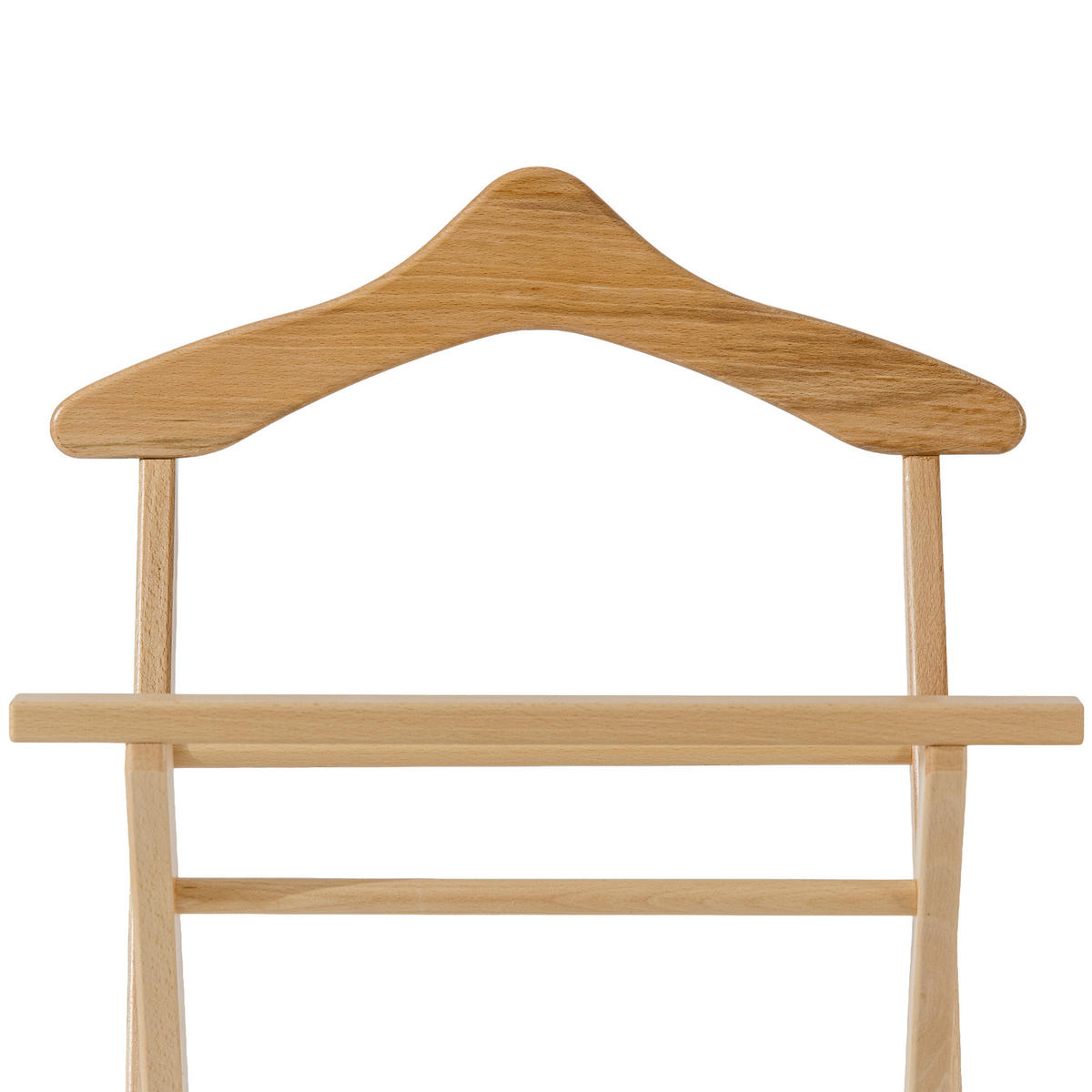 KLEIDERBUTLER AGLAS Herrendiener, natürliches Buchenholz - Naturfarben, Holz (32/104/44cm) - KONSIMO®