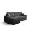 ECKSOFA L AMBRO Poso 60 Links mit Schlaffunktion - Grau, Textil (232/143cm) - Bedante