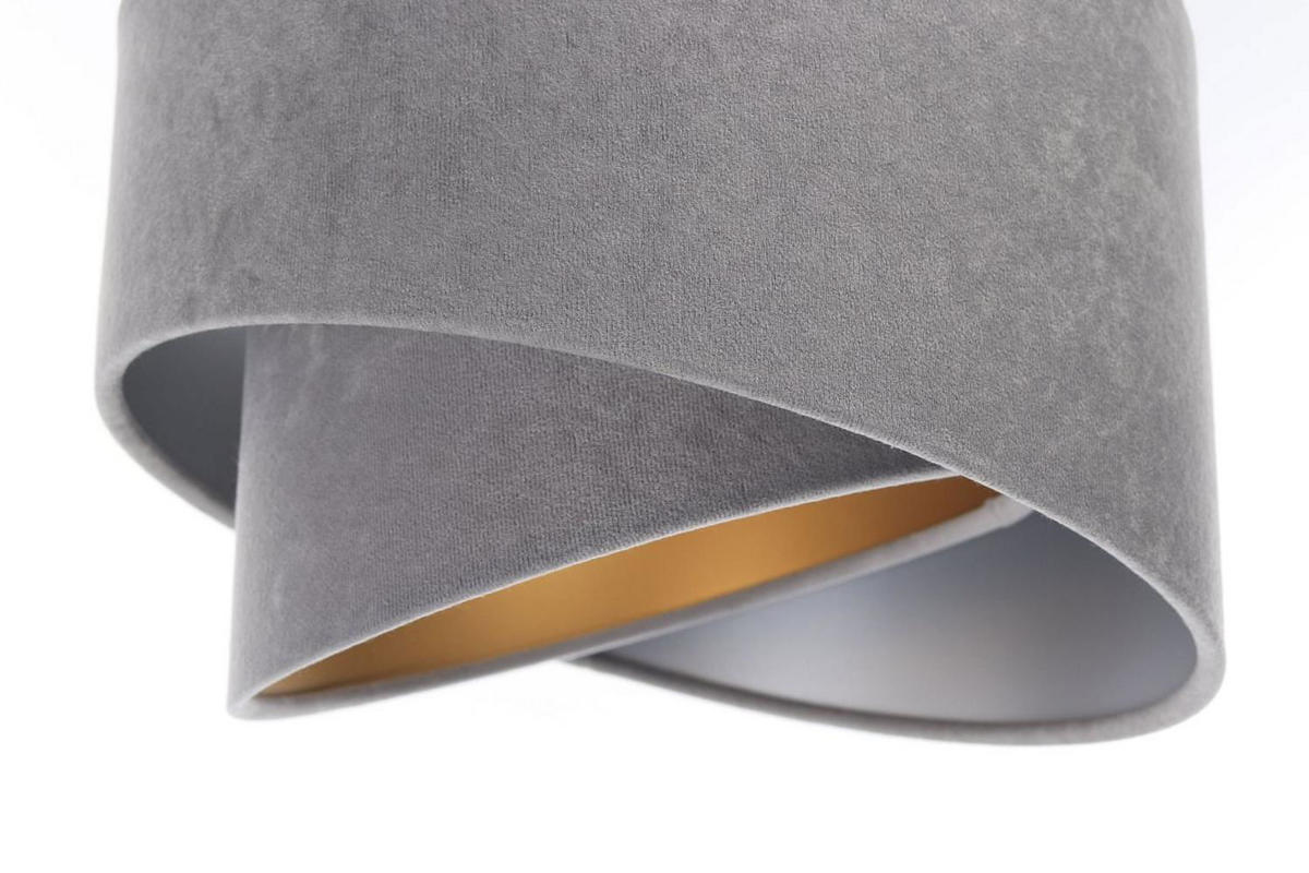 HÄNGELEUCHTE Grau 30/18 cm - Silberfarben/Grau, Kunststoff (30/0.3/18cm) - ONZENO