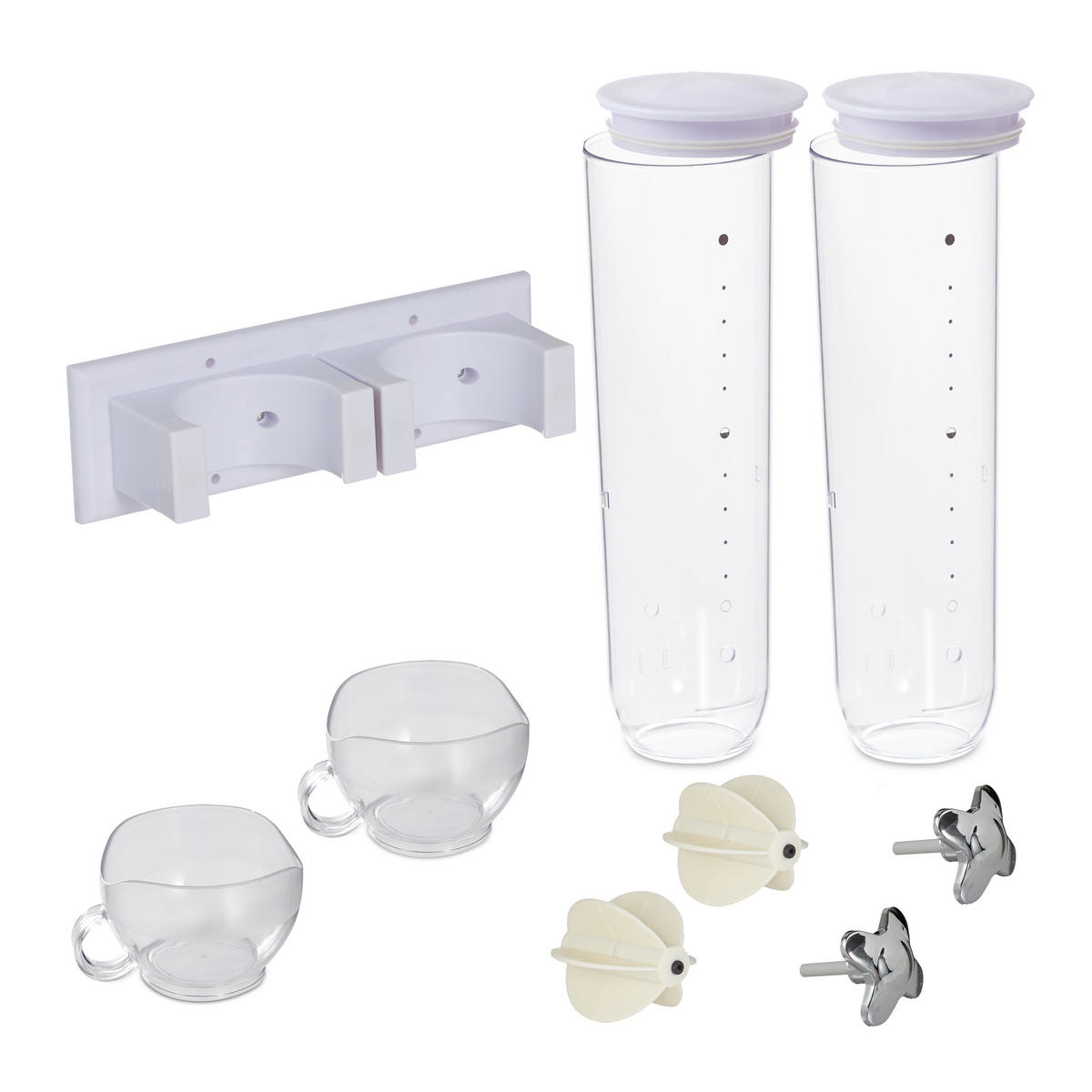 DÁVKOVAČ müsli - různobarevná, plast (29/32/15cm) - Relaxdays