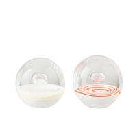 BRIEFBESCHWERER BALL (2ER SET) - Orange, Glas (8/8/8cm) - J-Line
