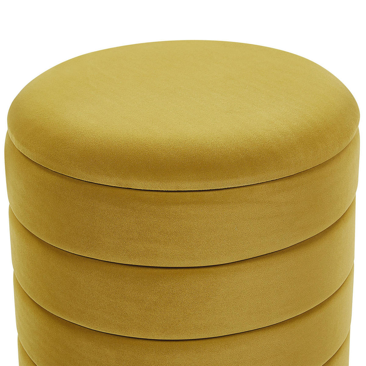 POUF Garland 40-33/40-33/44-38 cm - Gelb, Textil (40/38/40cm) - Beliani