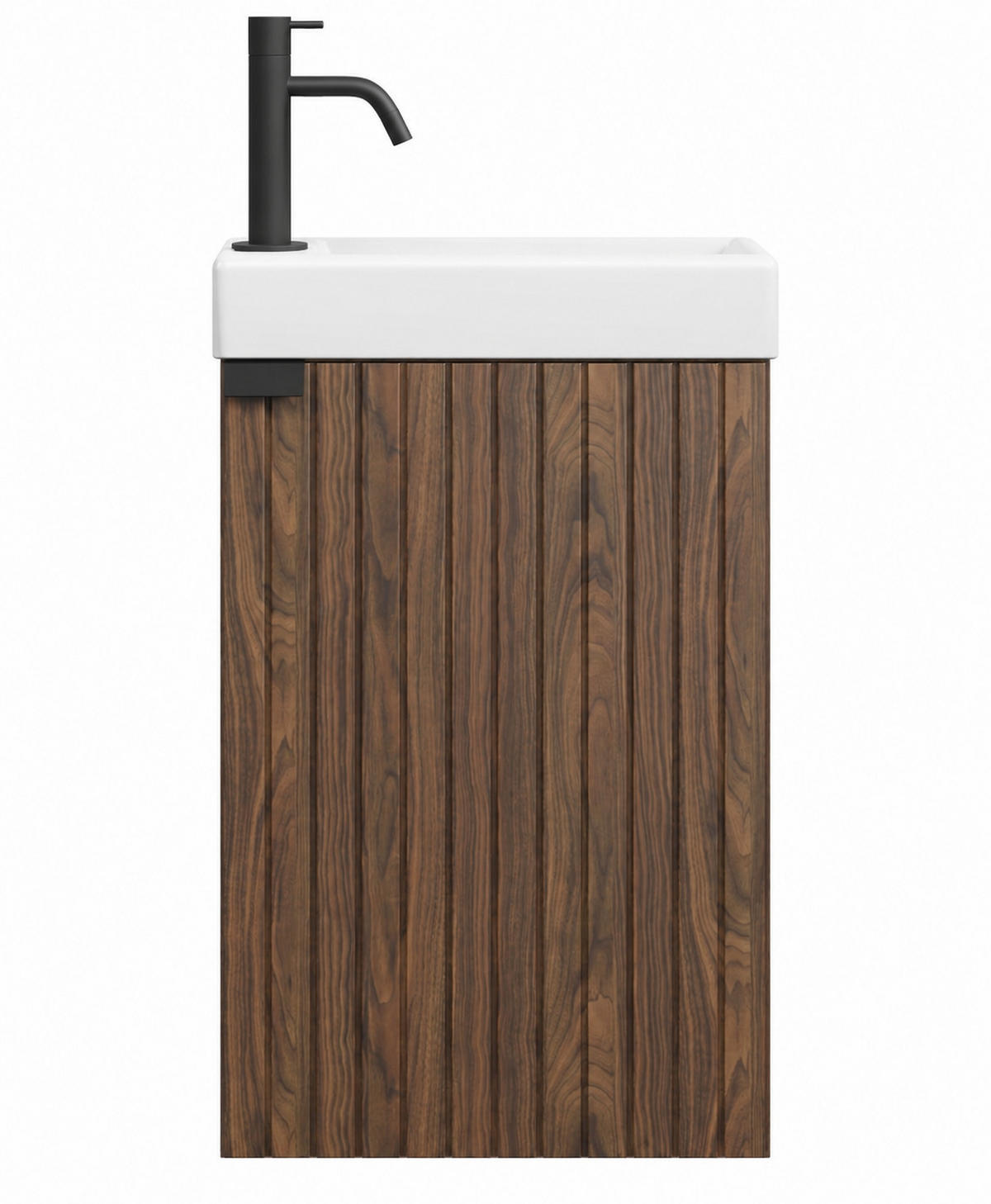SET UMYVADLA SE SKŘÍŇKOU Bosco 2 díly hnědý ořech - 40 x 22 x 68 cm - barva vlašského ořechu/hnědá, dřevo (40/68/22cm) - Badplaats