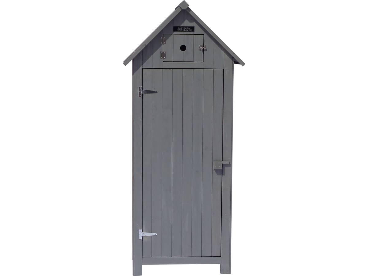 Habitat Garten GARTENSCHRANK Grau 54cm × 77cm × 179cm