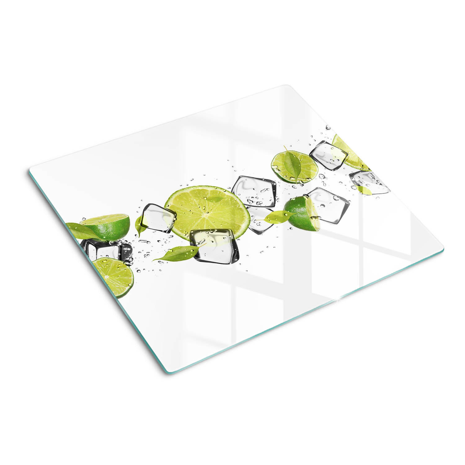 GLASPLATTE 60x52 cm Limetteneis - Grün, Glas (60/0.4/52cm) - TULUP