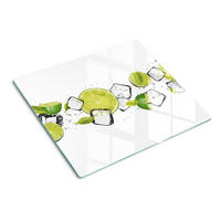 GLASPLATTE 60x52 cm Limetteneis - Grün, Glas (60/0.4/52cm) - TULUP