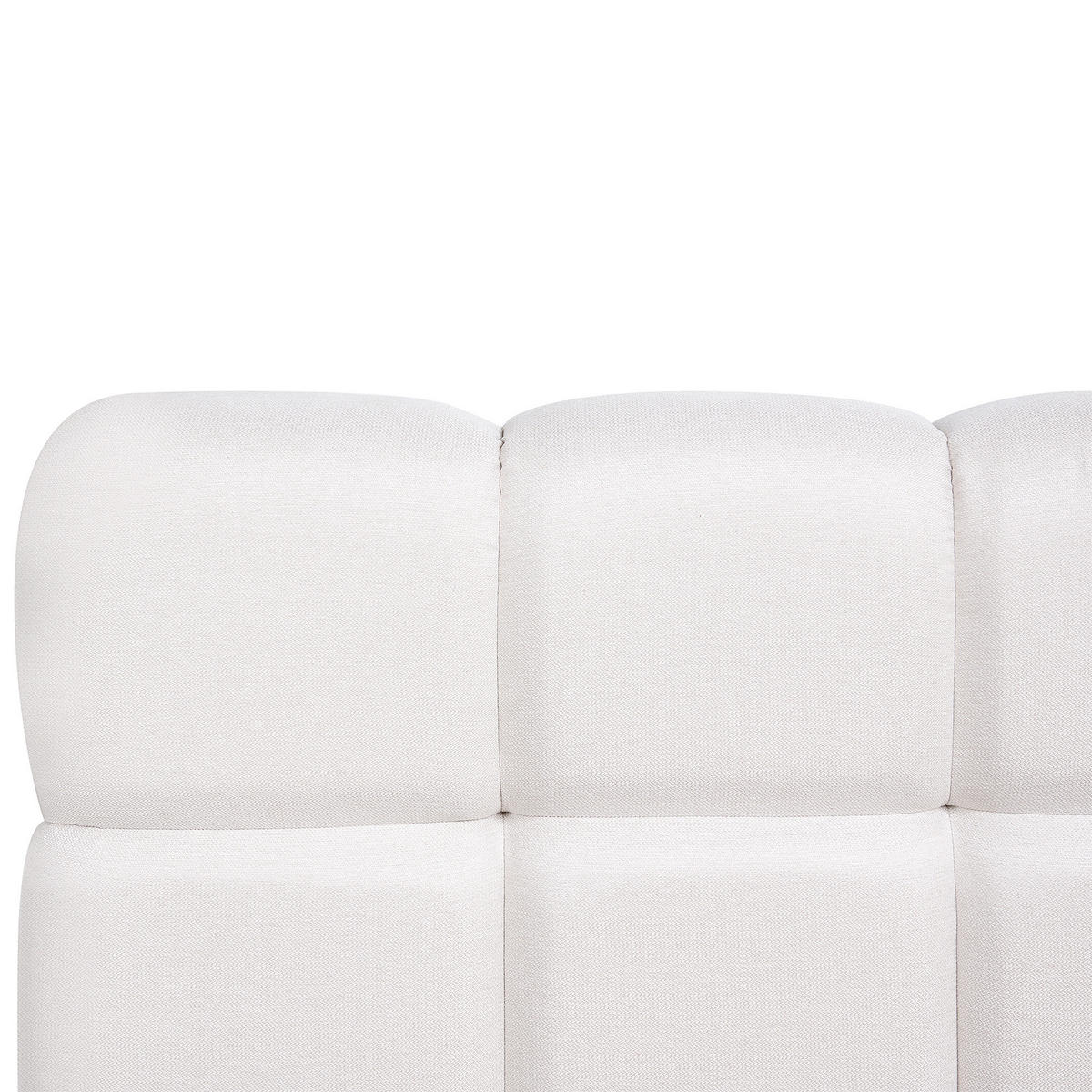 POSTEL s úložným prostorem 180/200 cm Látka Krémově bílá Baston - krémová, textil (180/200cm) - Beliani