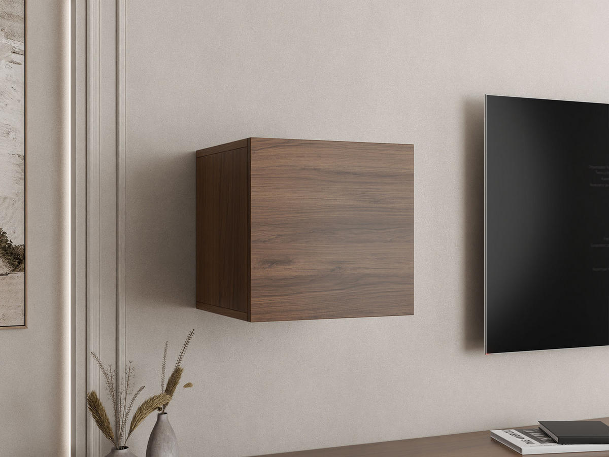 WANDREGAL Calabrini 07 - Nussbaumfarben, Holzwerkstoff (34/34/32cm) - MIRJAN24