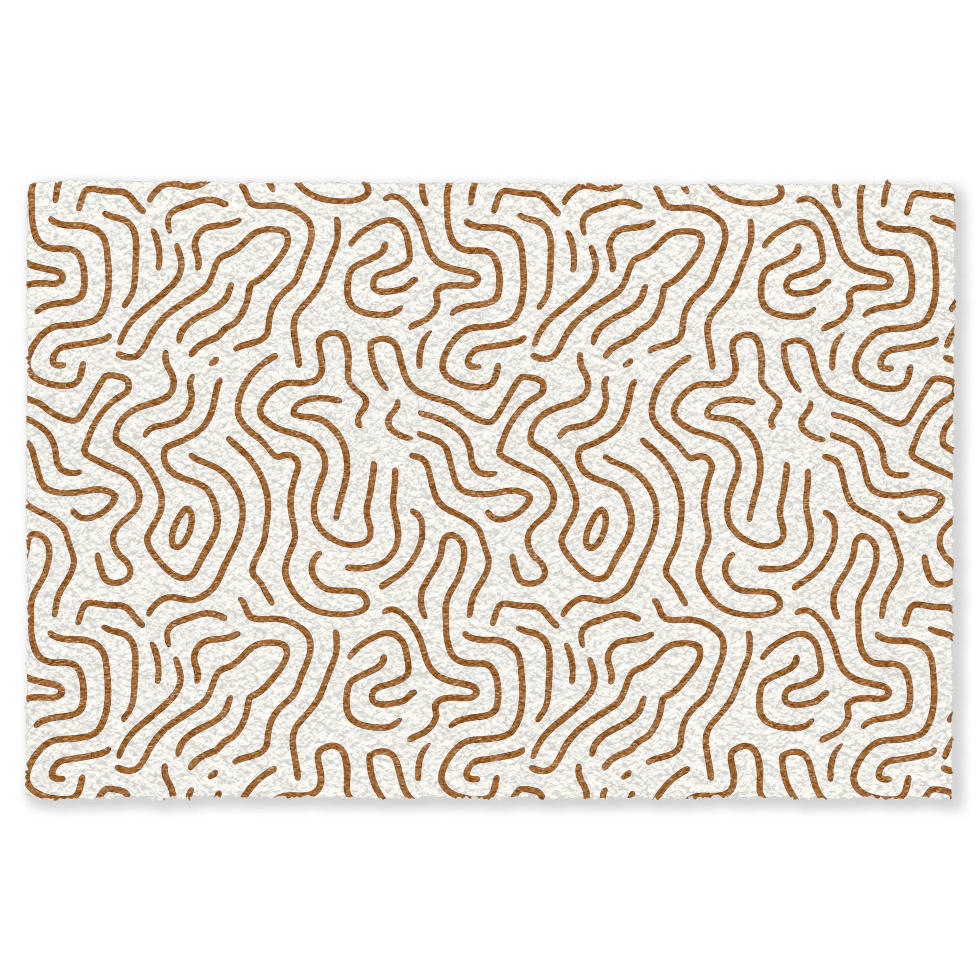 KOBERCE - Minimalistický - Vzor - Terakota - 200x140 cm - hnedá, textil/plast (200/0.4cm) - OnlyWow