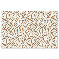 KOBERCE - Minimalistický - Vzor - Terakota - 200x140 cm - hnedá, textil/plast (200/0.4cm) - OnlyWow