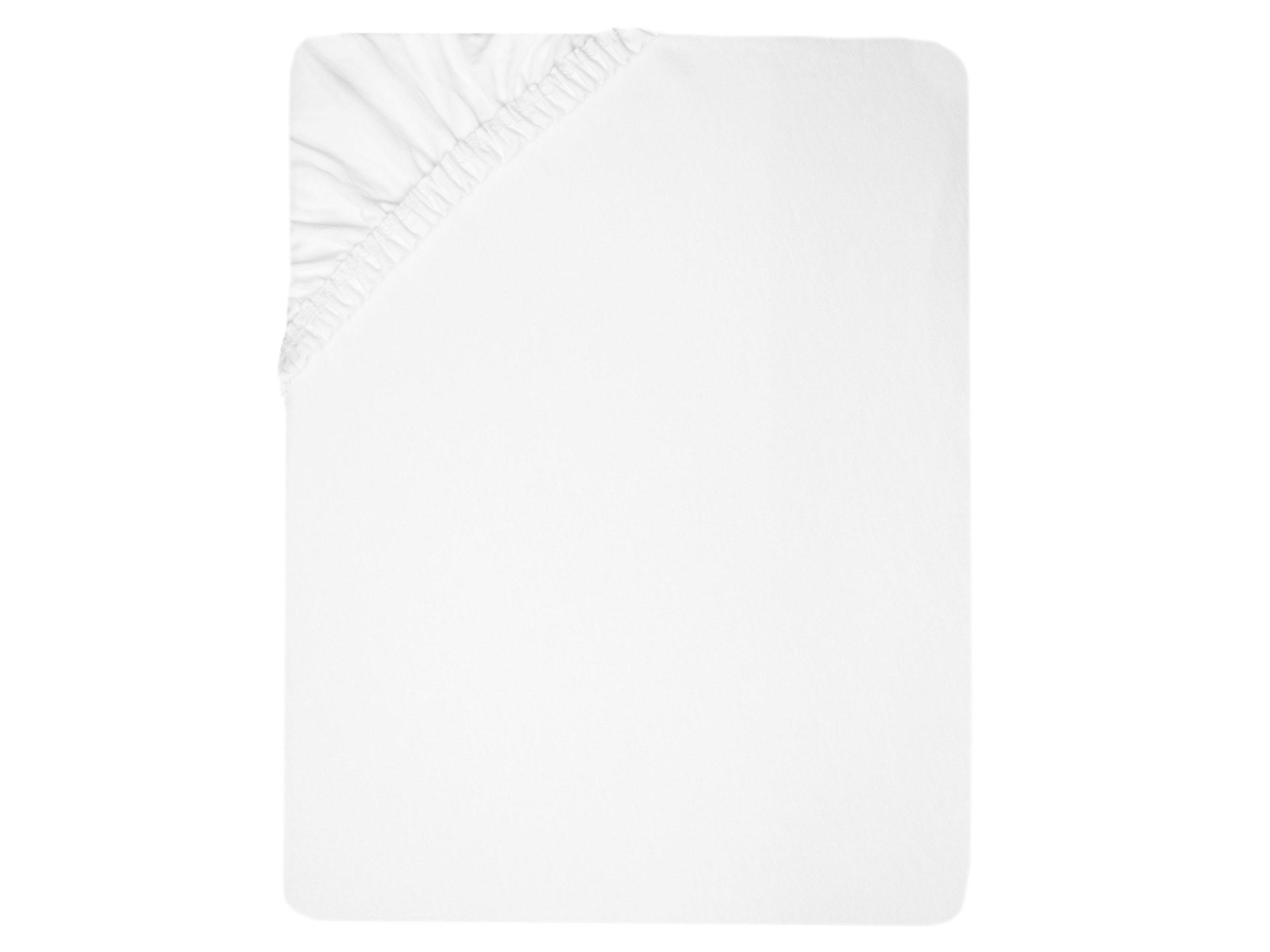 Zollner Spannbettlaken, Weiß 180x200 cm