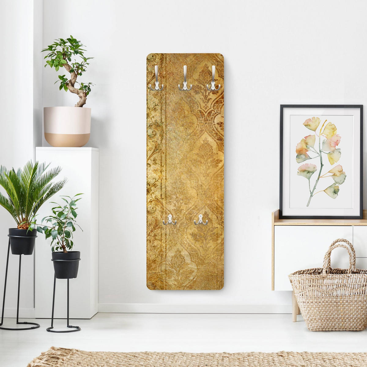 WANDGARDEROBE - The 7 Virtues - Faith 34/105 cm - Goldfarben, Holzwerkstoff (34/105/1.6cm) - Bilderwelten