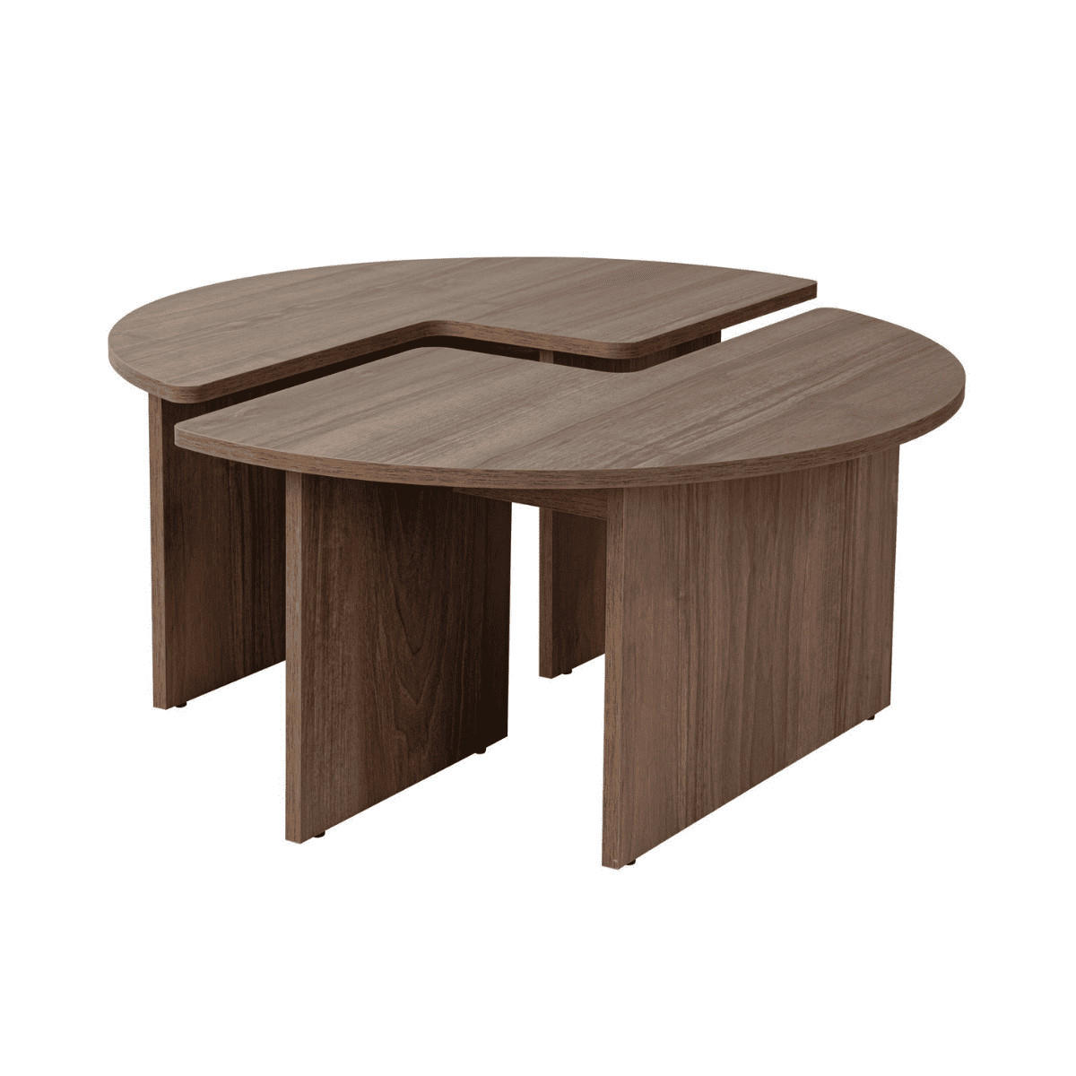 COUCHTISCH (2er-Set) moira 90/90/41 cm - Naturfarben, Holzwerkstoff (90/90/41cm) - Calicosy