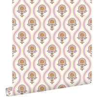 TAPETE Blumenmuster 50 x 900 cm - Lila, Papier (50/900cm) - ESTAhome