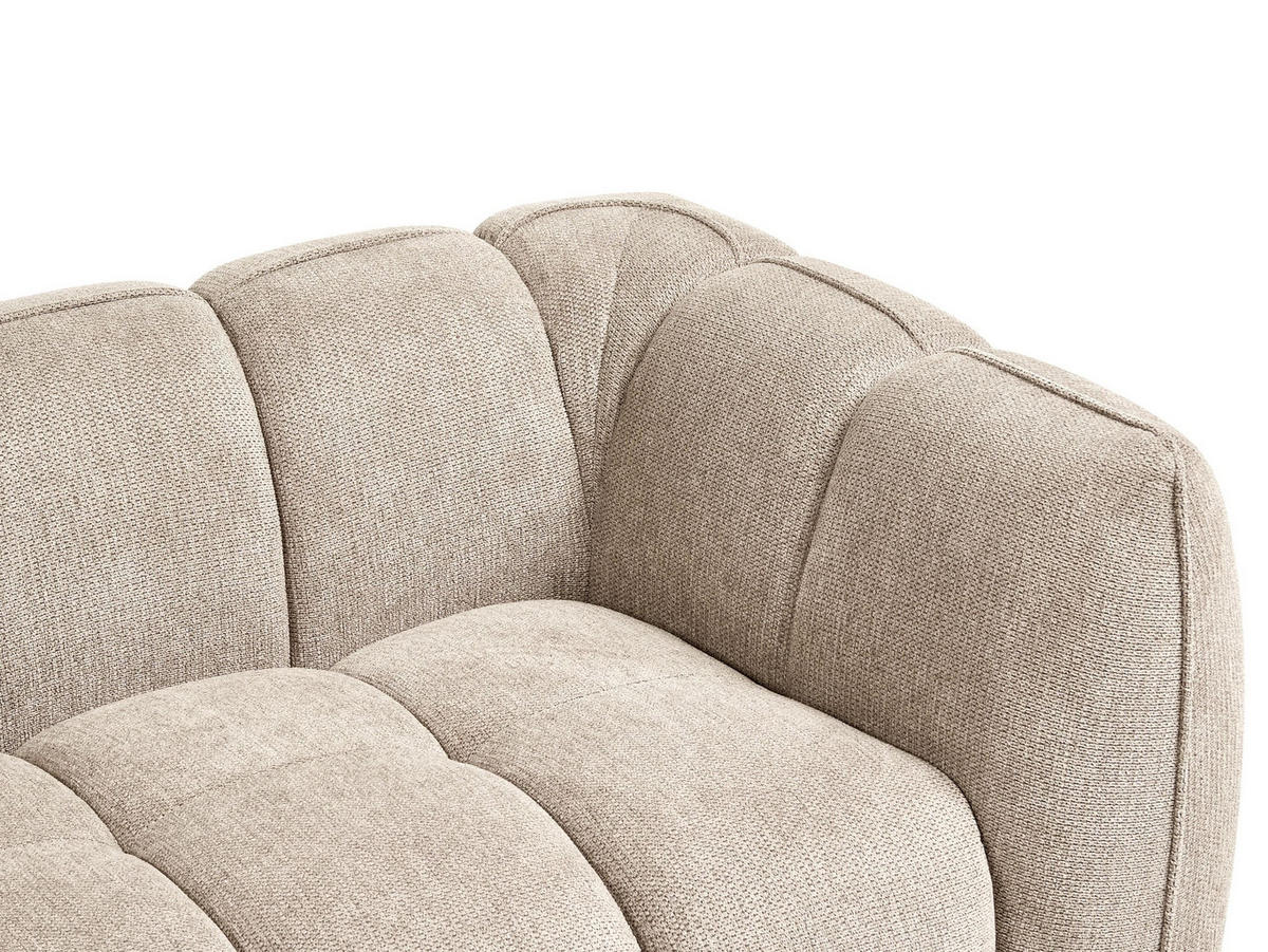 POHOVKA 2-místná Látka Taupe Ness - šedohnědá, textil (170/68/85cm) - Beliani