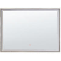 BADSPIEGEL mit LED-Beleuchtung rechteckig 80/60 cm Argens - Silberfarben, Kunststoff (80/60/4cm) - Beliani