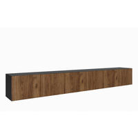 TV-LOWBOARD Schwarz Katania Eiche Geschlossen 300 cm - Braun, Holzwerkstoff (300/41/40cm) - Sepro Meble