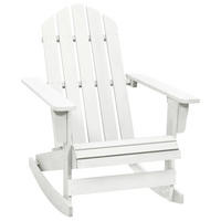 GARTEN-SCHAUKELSTUHL Holz Weiss - Weiß, Holz (91.5/92/70cm) - vidaXL