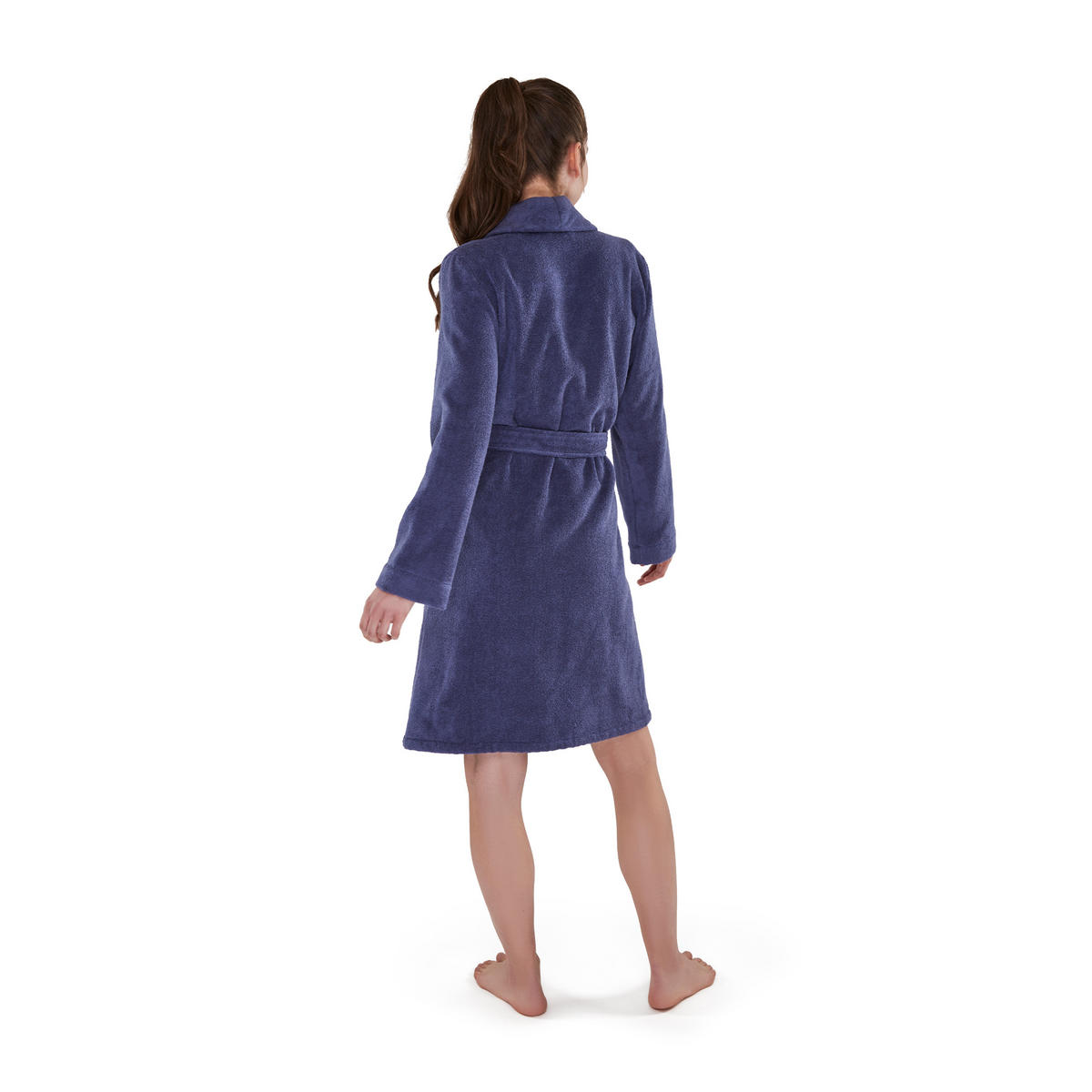 SCHALKRAGENMANTEL HOMEWEAR - Blau, Textil (XS/Snull) - MÖVE