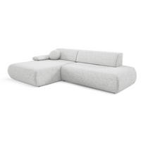 ECKSOFA Hellgrau PENTI Ausziehbar Mit Bettkasten Links - Hellgrau/Grau, Textil (286/173.5cm) - Sepro Meble