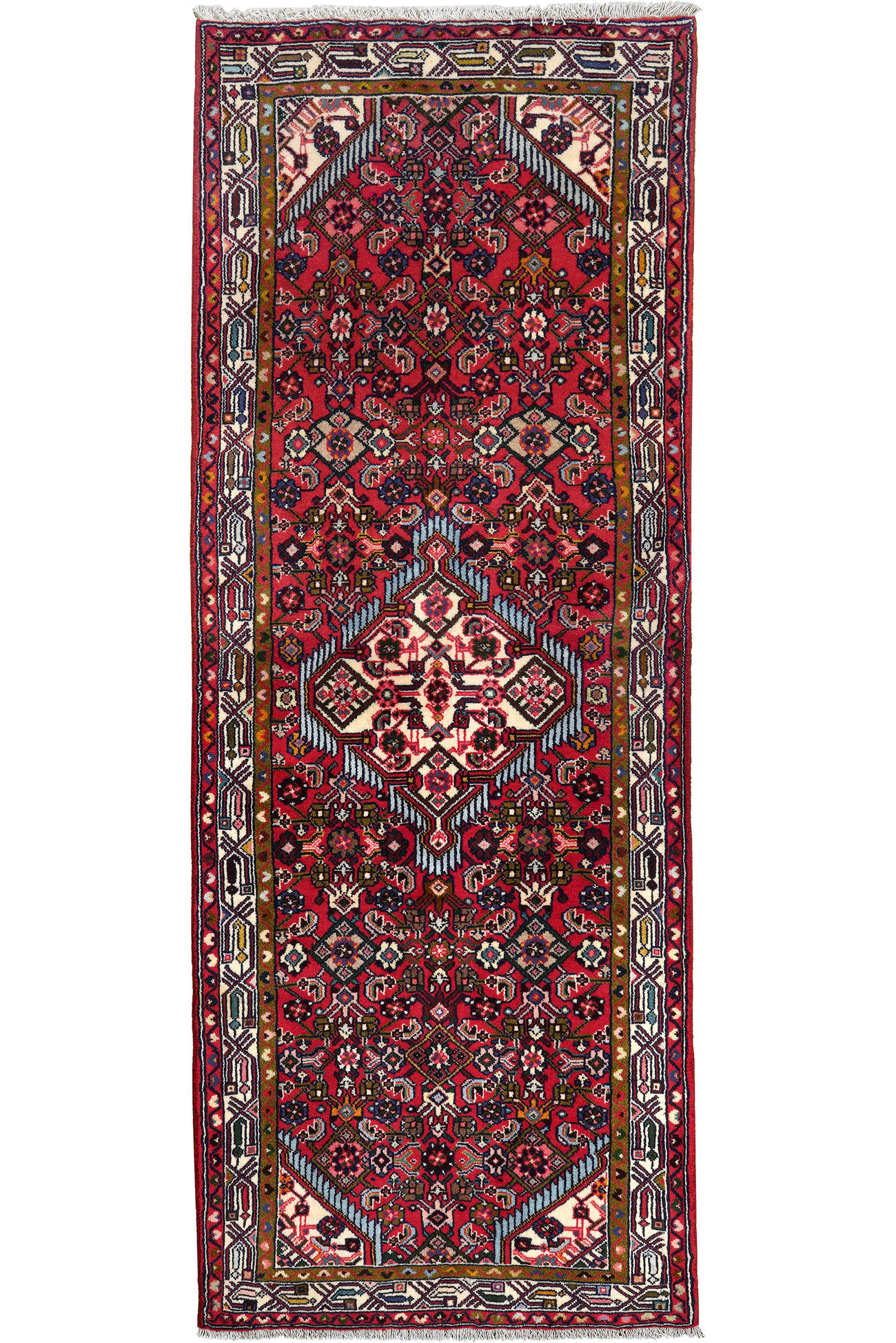 TEPPICH Assadabad Rot 212/77 cm Schurwolle - Rot, Textil (77/212cm) - Looma
